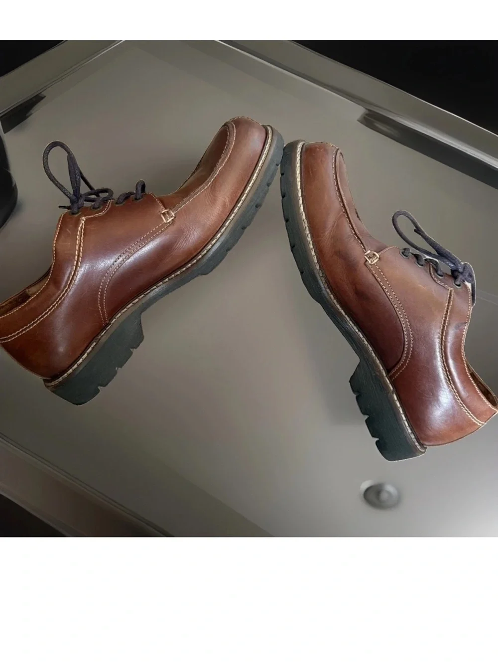 Johnston And Murphy Leather  Oxfords Made In Brazil 20-8013 Size 9.5